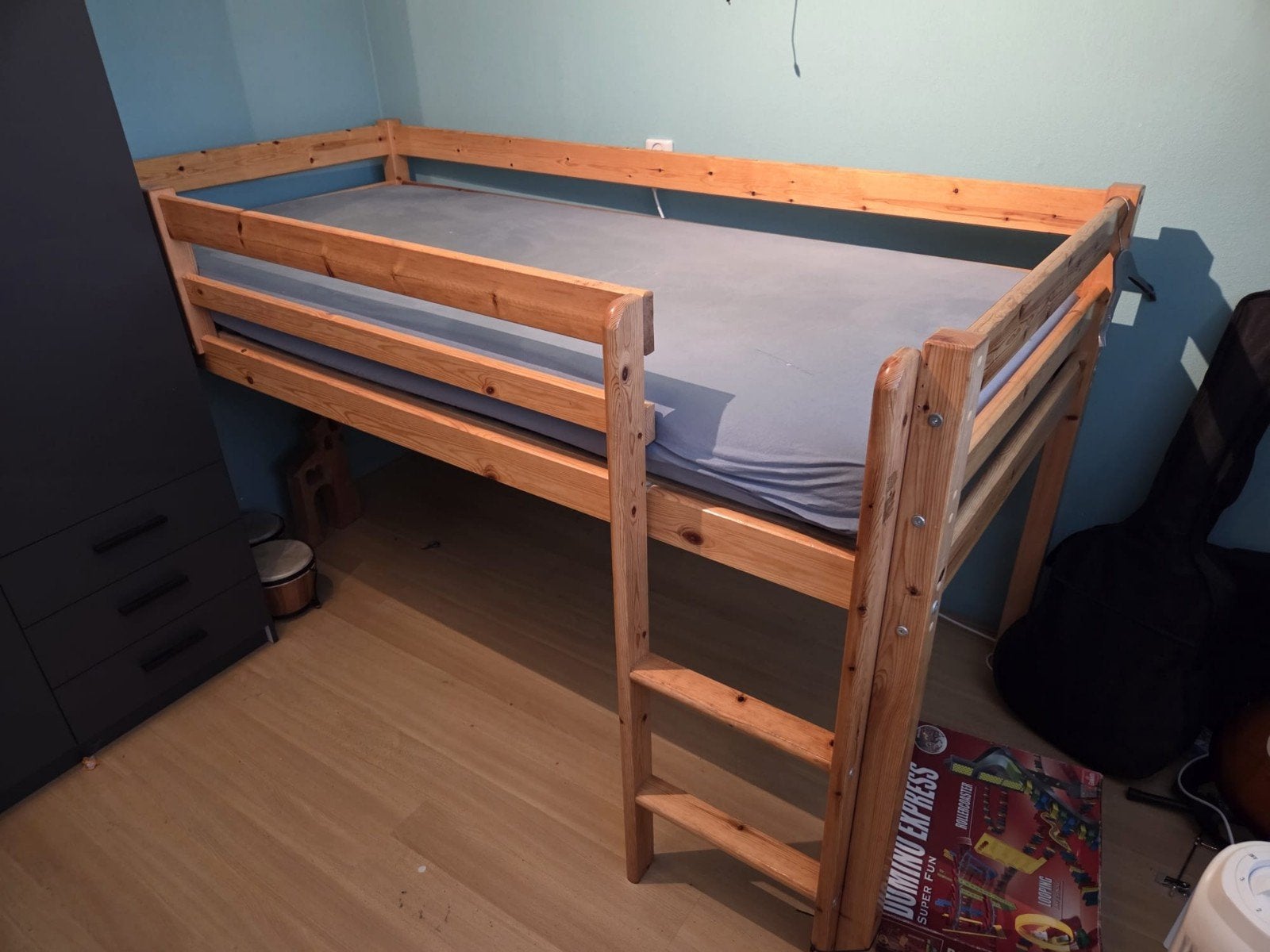 Halfhoogslaper 1-persoons, 90x200, Kinderen en Baby's, Ophalen, Gebruikt, Halfhoogslaper
