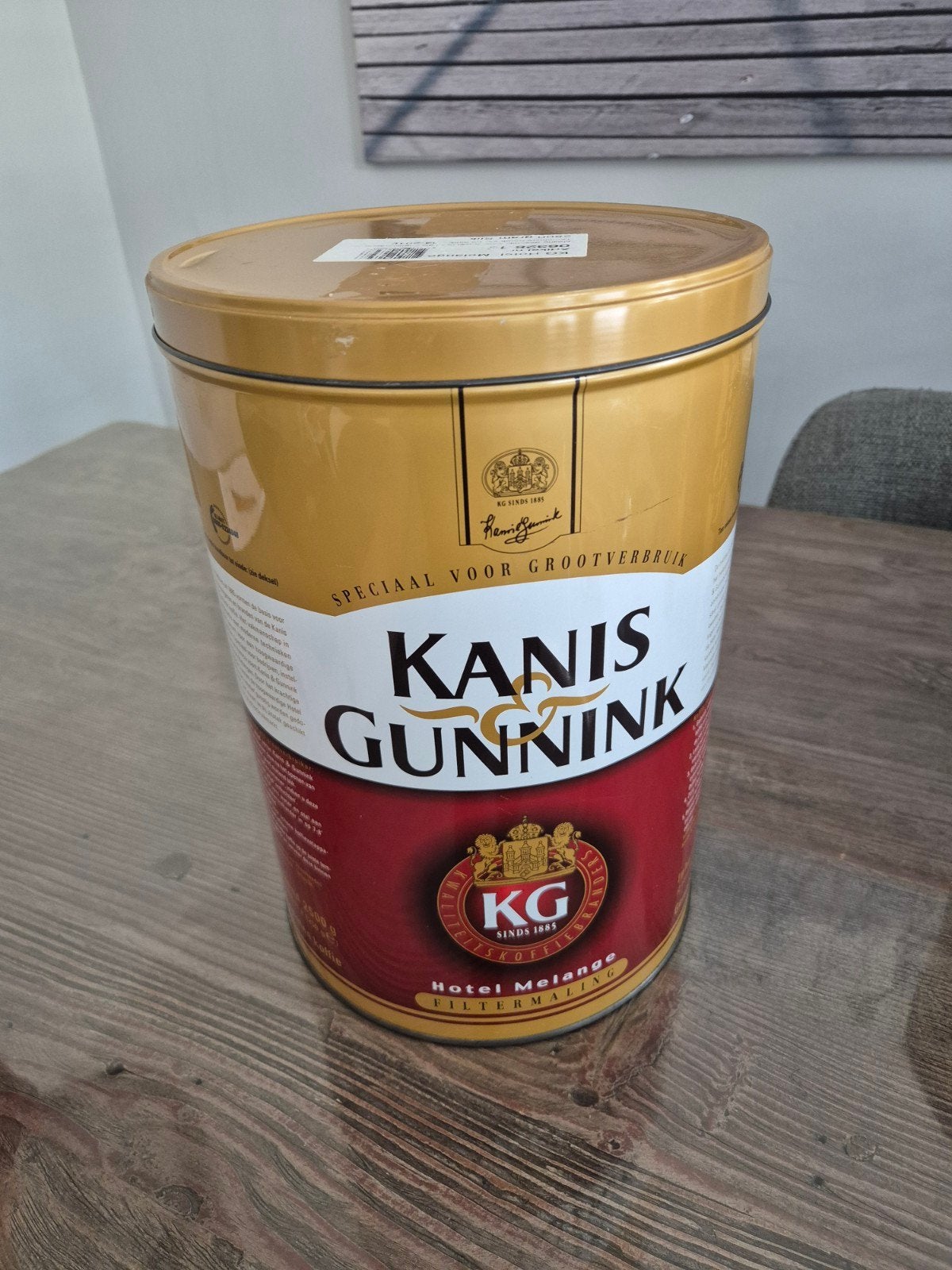 Kanis en gunnink blik, Ophalen of Verzenden, Gebruikt, Koffie