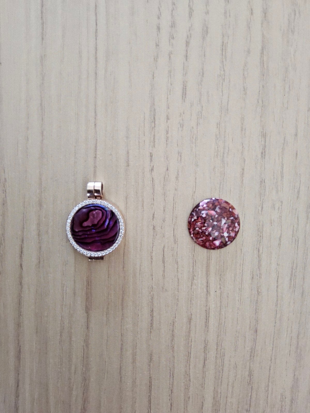 My Imenso Medaillon 24mm zirconi rosegold (24-0072), Ophalen of Verzenden, Zo goed als nieuw, Zilver, Zilver