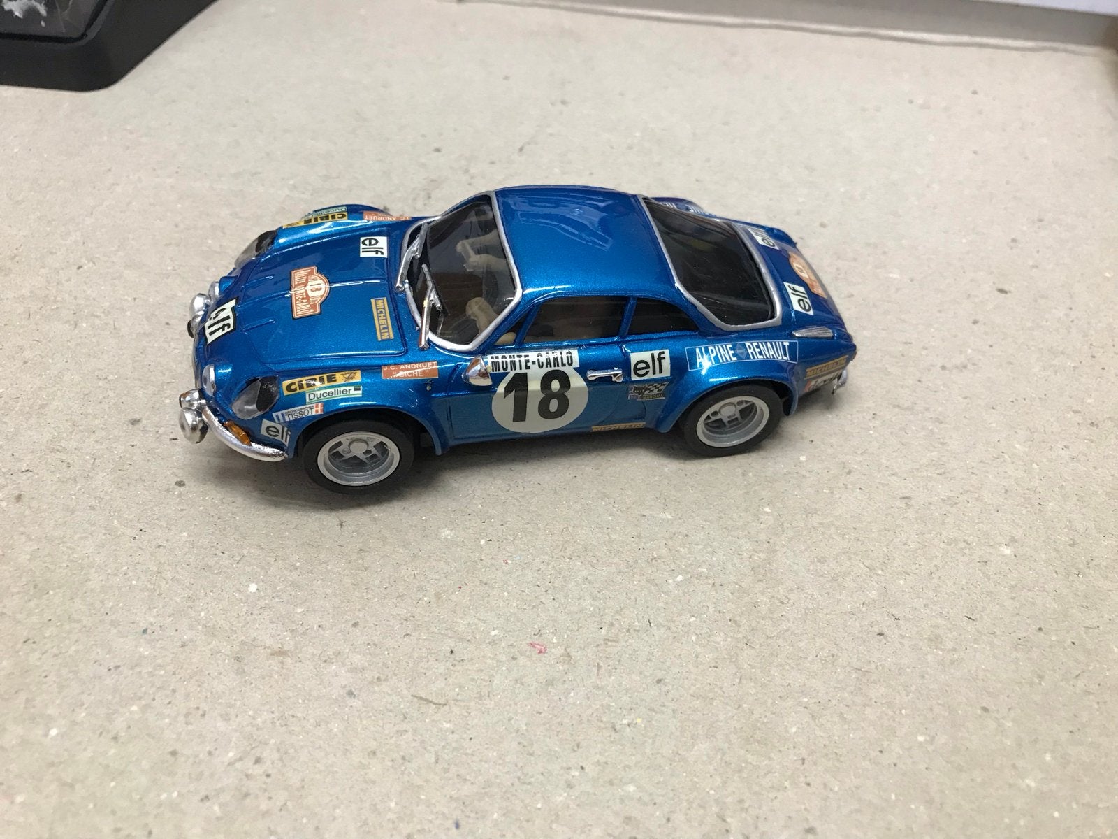 Alpine Renault A110 Monte Carlo Rally Slotrace Auto, Ophalen of Verzenden, Zo goed als nieuw, Overige merken