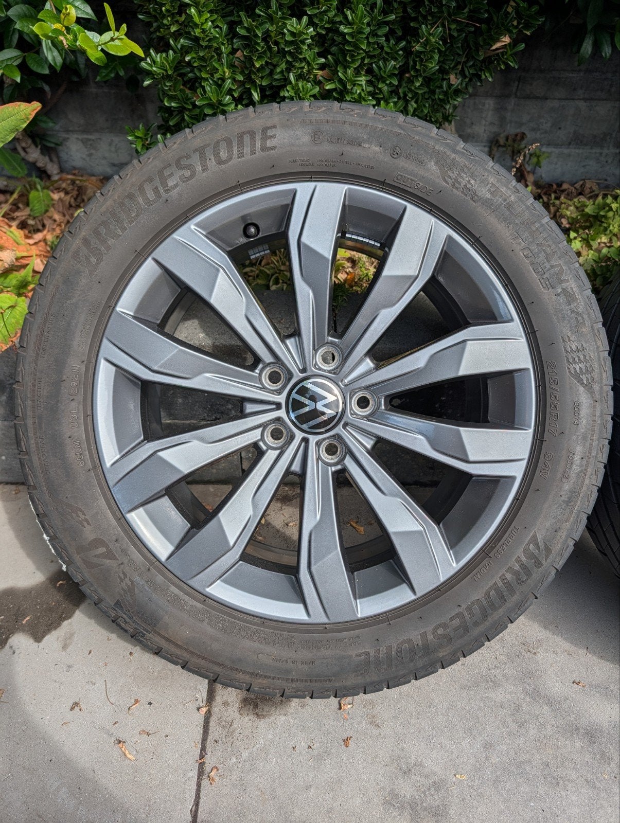 Originele VW 17 inch velgen 5X112, Ophalen, 215 mm, Velg(en), 17 inch