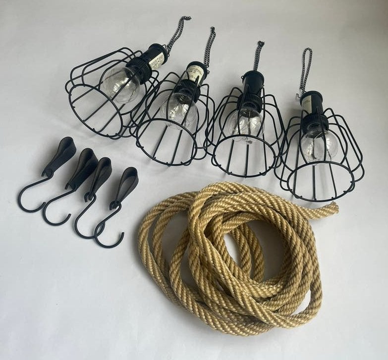 4 led hang tuinlampen. Afm. 13x20 cm. Nieuw, Tuin en Terras, Buitenverlichting, Ophalen, Zonne-energie, Staal, Minder dan 50 watt