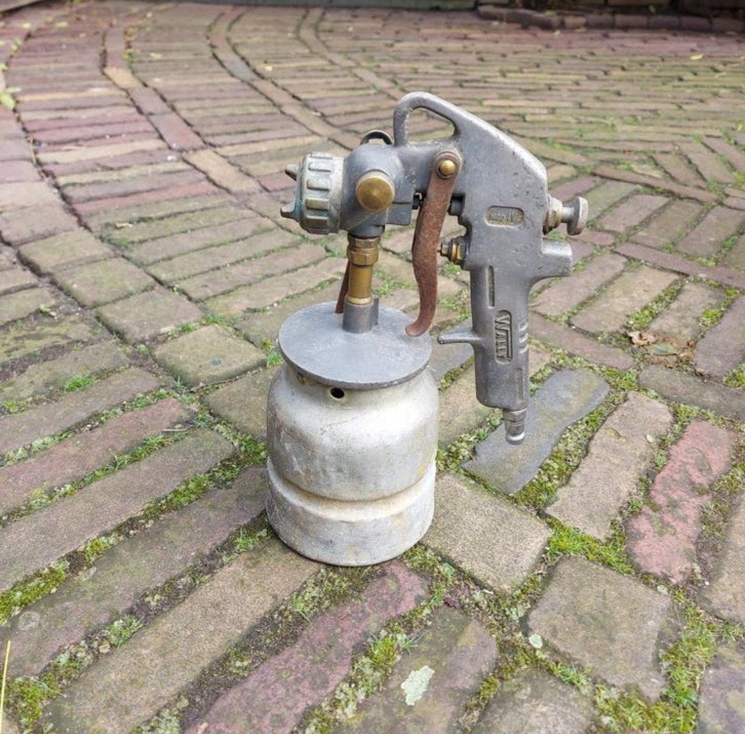 Pneumatische verfspuit, Ophalen of Verzenden, Zo goed als nieuw, Verfspuit of Verfpomp