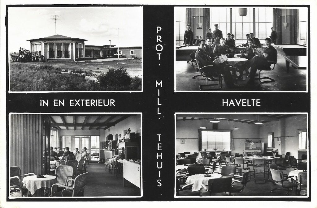 Havelte-Prot.Militair tehuis-In/exterieur-Soldaten-Kantine, Ophalen of Verzenden, 1940 tot 1960, Ongelopen, Drenthe