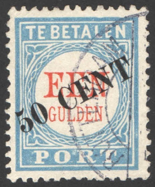 Nederland Port 28 gestempeld 1906, Ophalen of Verzenden, T/m 1940, Gestempeld