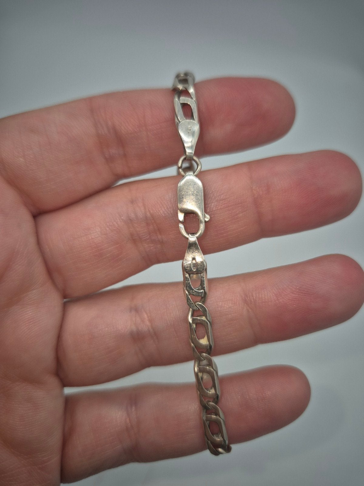 Mooie zilveren armband 925, Sieraden, Tassen en Uiterlijk, Armbanden, Verzenden, Gebruikt, Zilver, Zilver