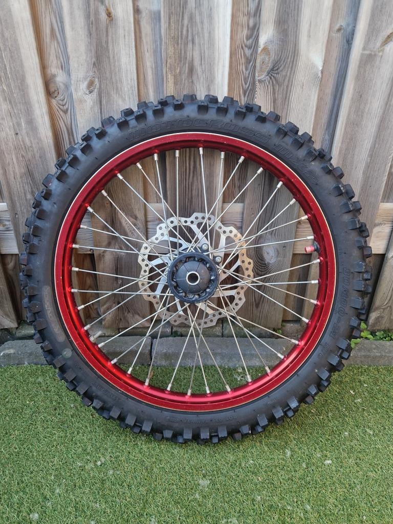 Crf 450 voorwiel 21 inch - Rood velg, Motoren, Ophalen, Gebruikt