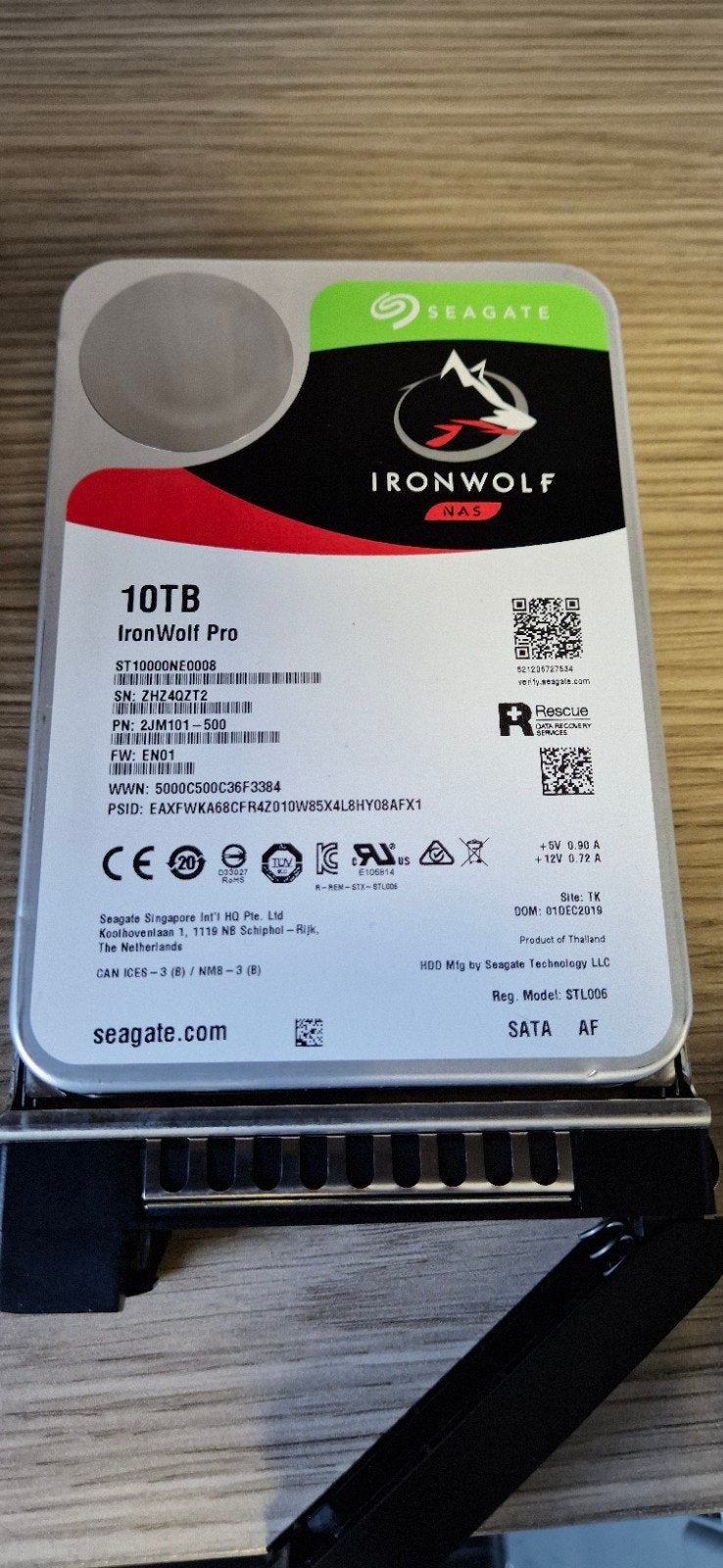 Seagate IronWolf Pro 10TB NAS HDD - SATA, Intern, Gebruikt, Server, Ophalen of Verzenden