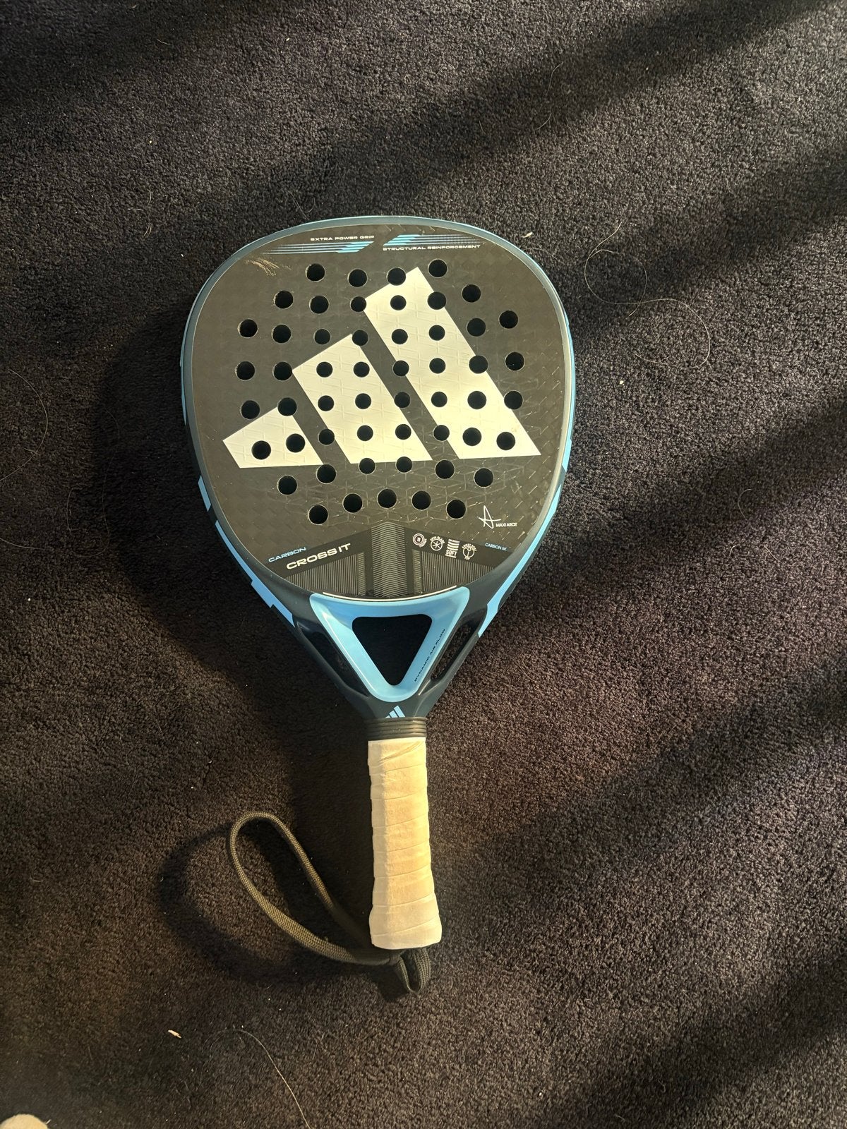 Adidas Cross It Carbon 3.4 Padel Racket, Sport en Fitness, Tennis, Verzenden, Zo goed als nieuw, Racket, Adidas