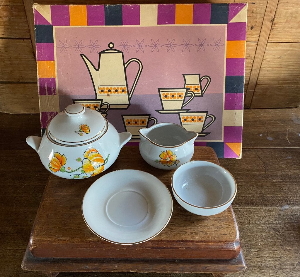 Poppenservies kinderservies diner, jaren ’50, GDR, Ophalen of Verzenden