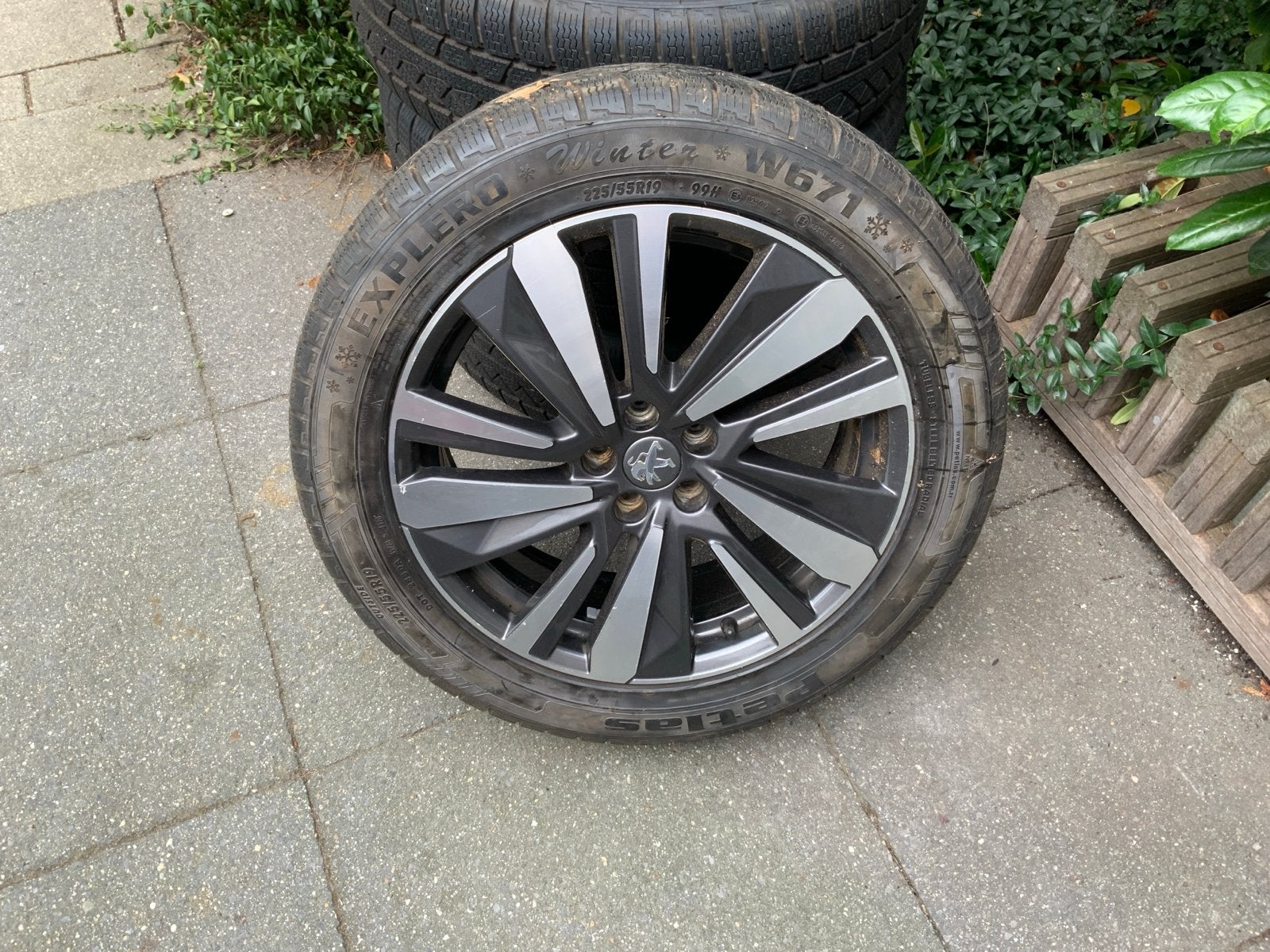 Peugeot 3008 19 inch velgen met winterbanden, 19 inch, Gebruikt, Banden en Velgen, Personenwagen