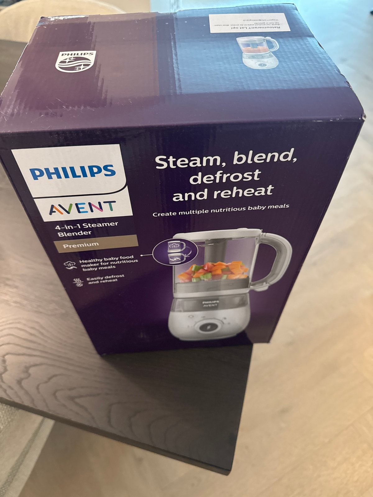 Philips Avent 4-in-1 Stomer Blender & Bewaarbakjes, Stoomfunctie, Nieuw, Babyvoedingmaker, Philips Avent