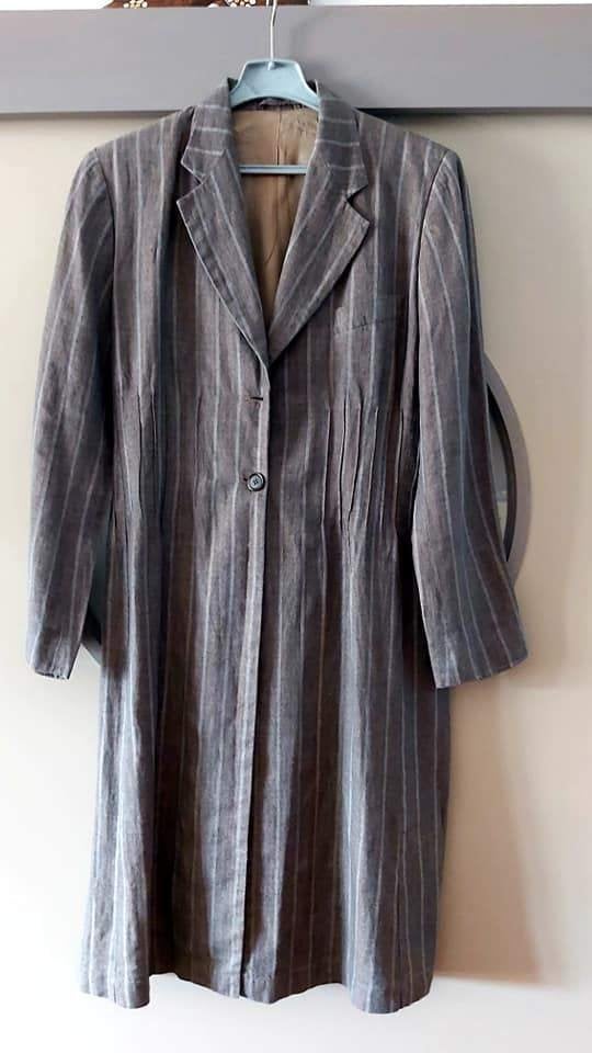 knappe linnen zomerjas, L, Farah Fashion, Kleding | Dames, Ophalen of Verzenden, Zo goed als nieuw, Maat 42/44 (L), Bruin