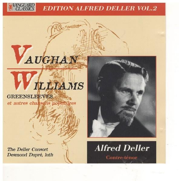 Vaughan Williams, Deller  Greensleeves + Chansons Populaires, Ophalen of Verzenden, Romantiek, Gebruikt, Orkest of Ballet