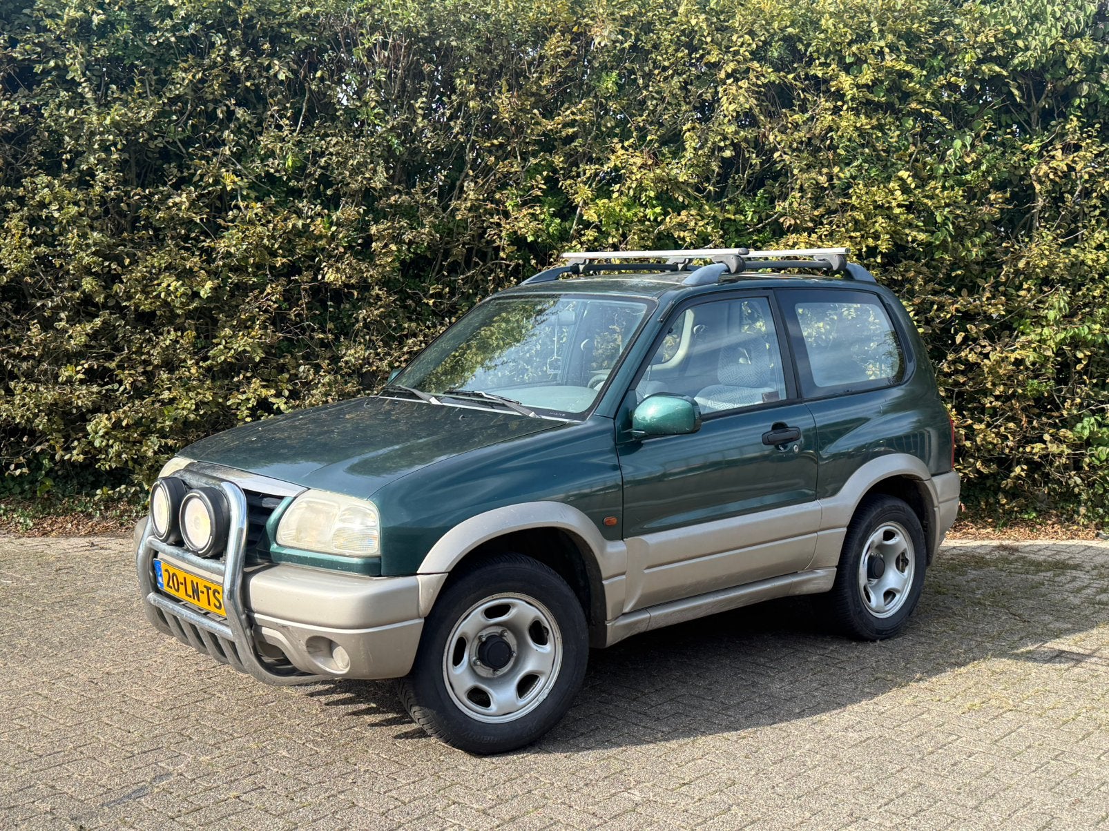 Suzuki Grand Vitara 2.0 3D 2003 Groen, Auto's, Euro 5, Stof, 1995 cc, Beige