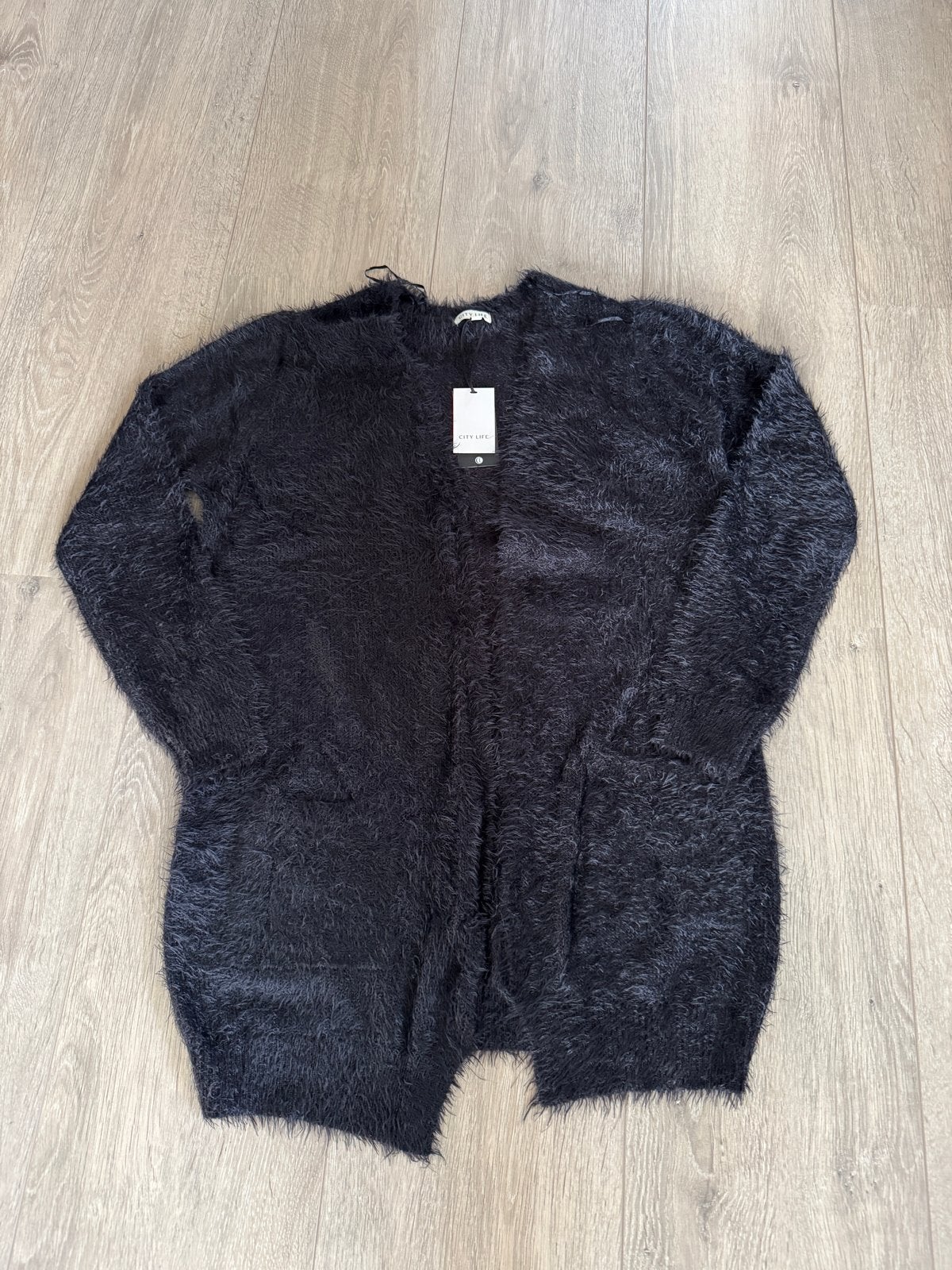 Nieuw fluffy vest zwart City Life maat L, Ophalen of Verzenden, Nieuw, Maat 42/44 (L), Zwart