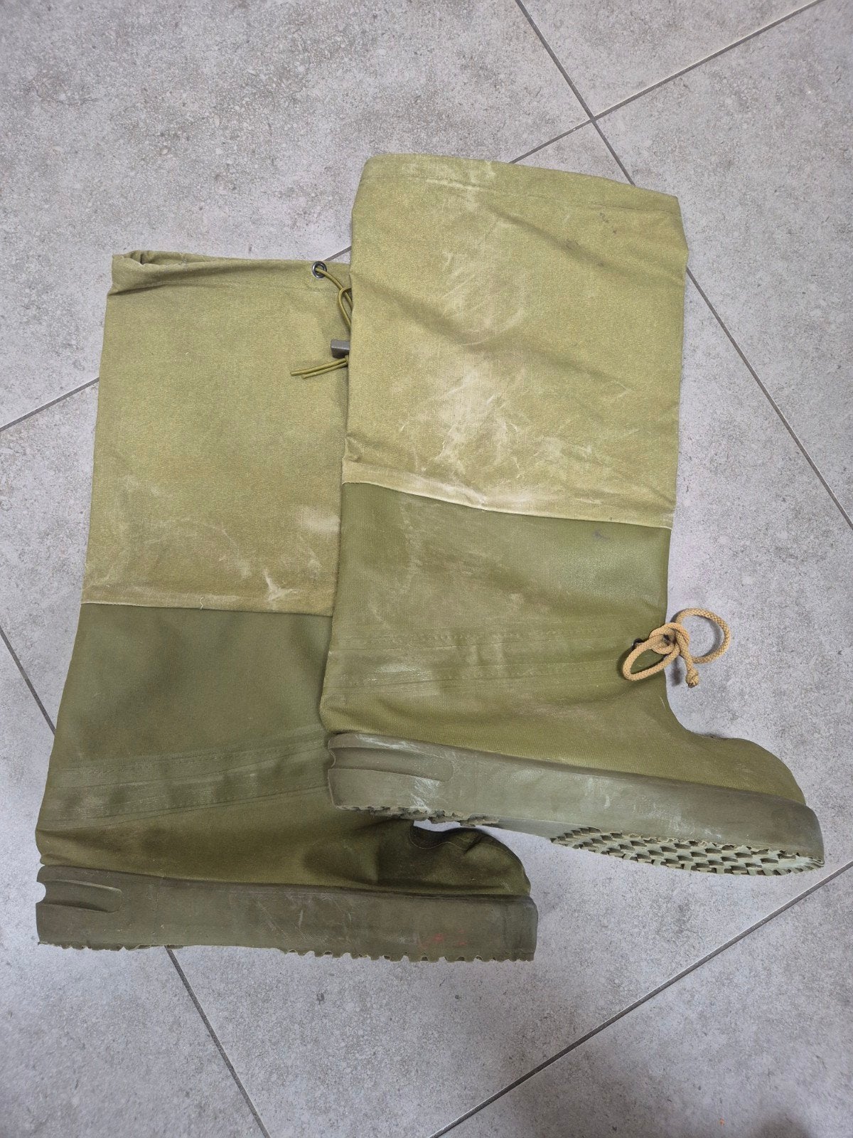 Lichte waterdichte overschoenen met veters en elastiek, Ophalen of Verzenden