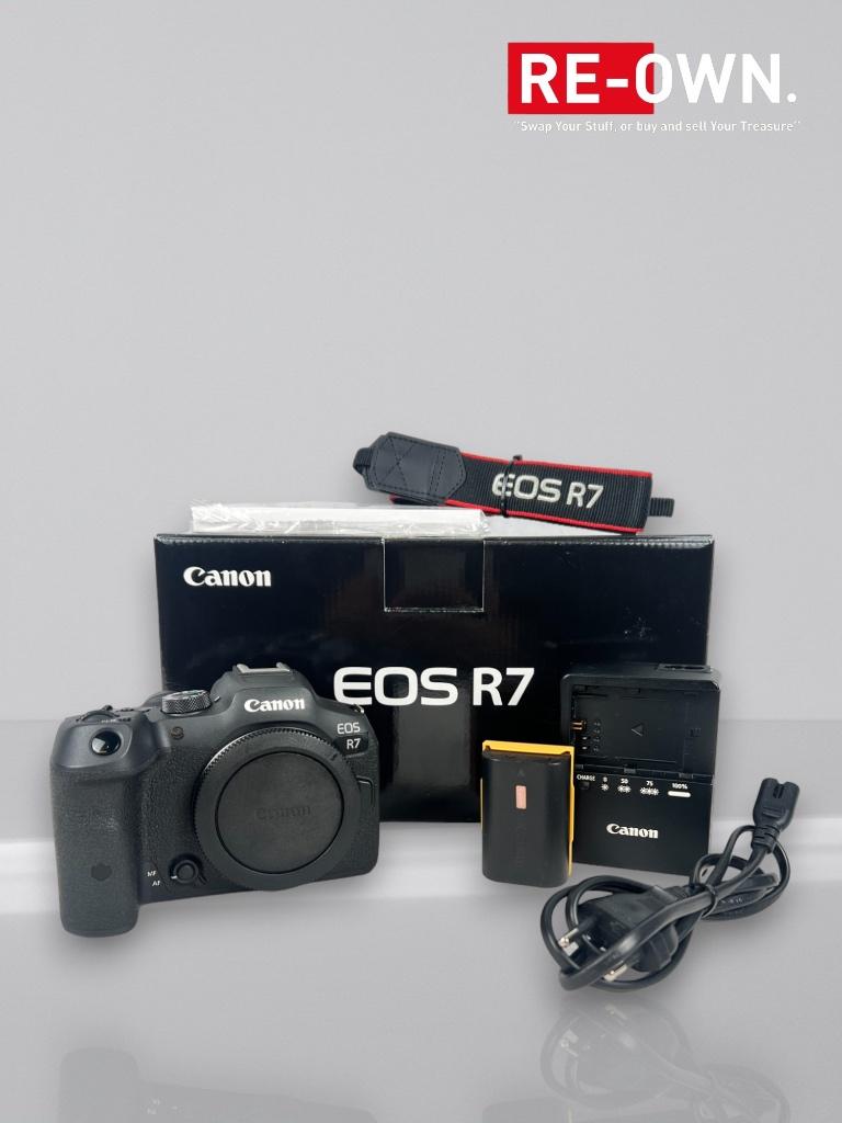 Canon Eos R7 FULL SET (topstaat+doos+garantie), Canon, 32 Megapixel, Compact, Ophalen of Verzenden