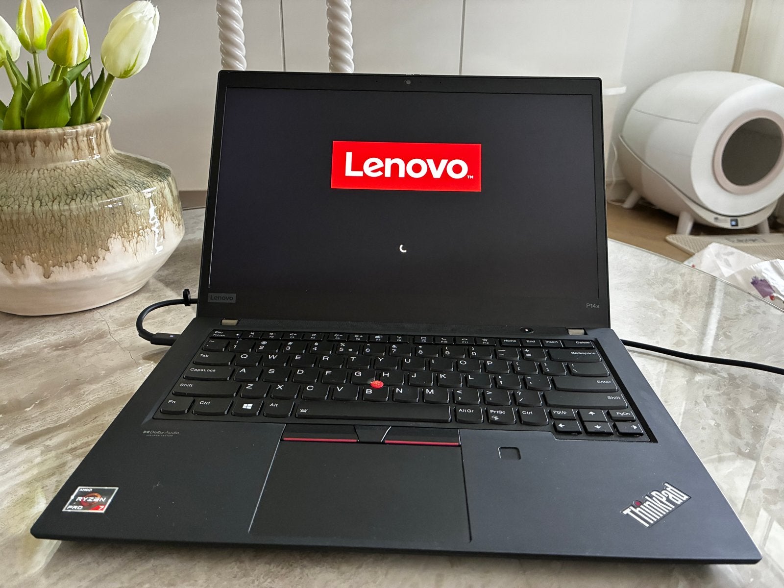 Lenovo ThinkPad P14s G2 AMD Ryzen 7 Pro 5850U 16GB RAM, Qwerty, Minder dan 2 Ghz, 14 inch, Ophalen of Verzenden