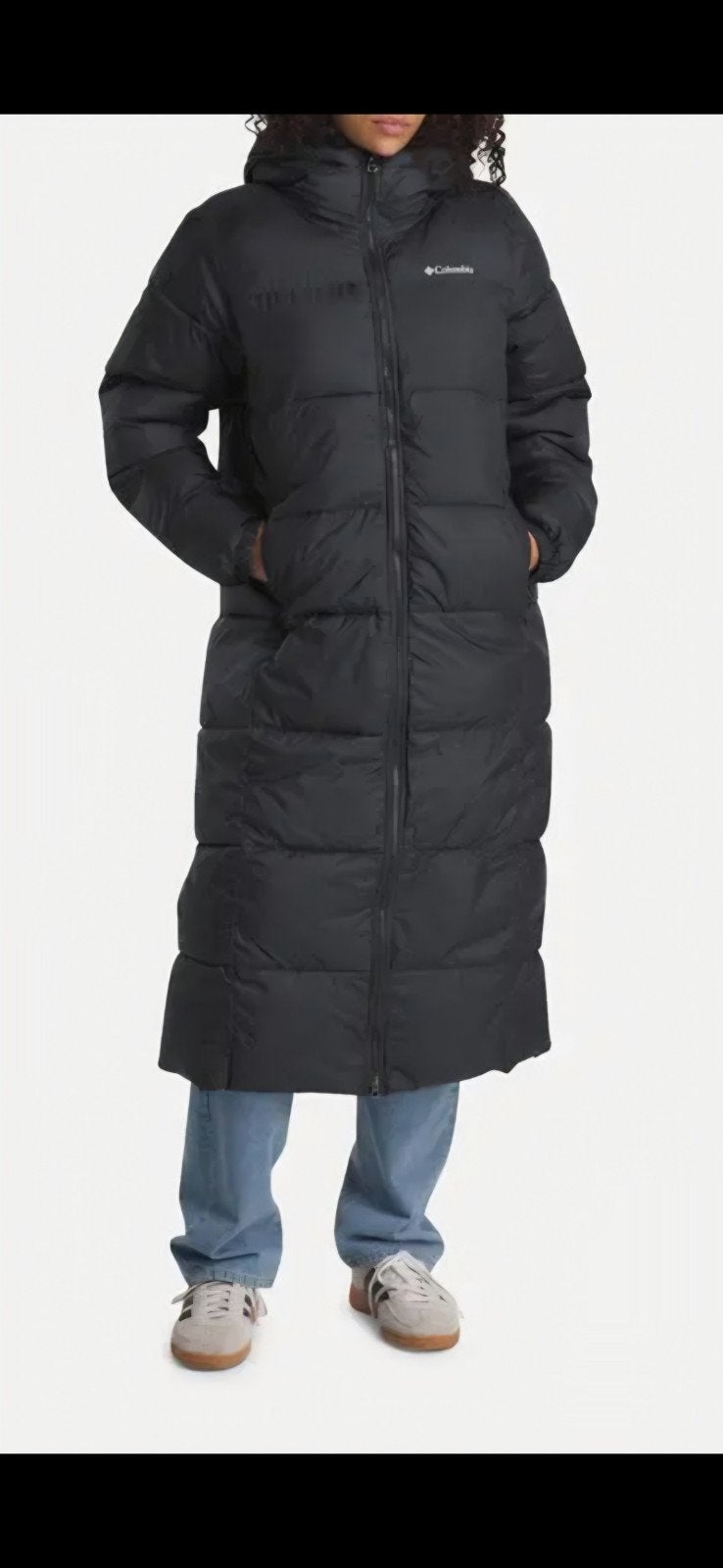 Columbia Puffect II Long Pufferjas Dames XLs, Columbia, Ophalen of Verzenden, Zwart