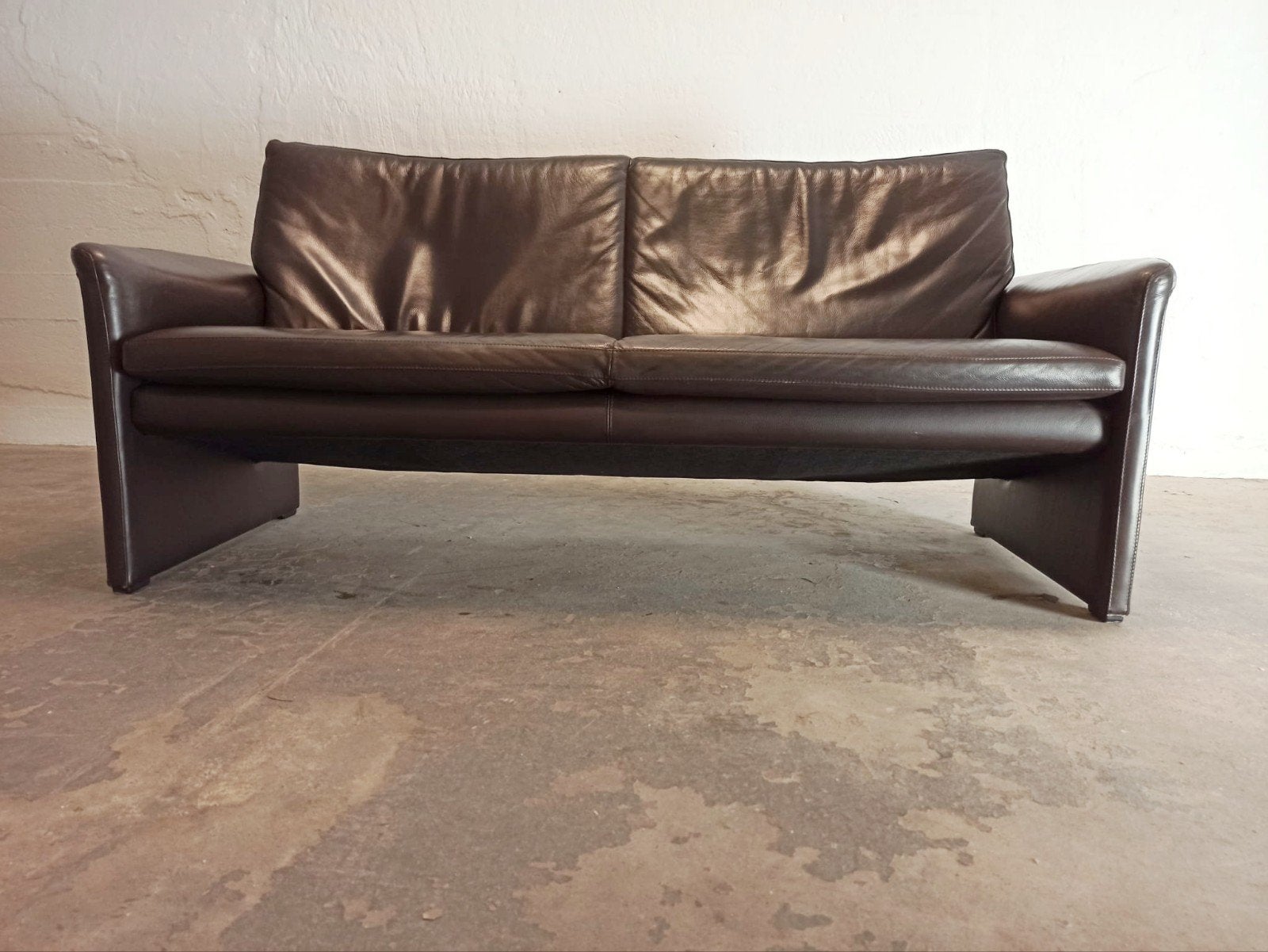 Vintage Leolux Antipode leren bankstel bank sofa, Ophalen, Tweedehands, Tweedehands, 150 tot 200 cm