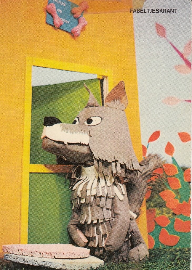 Ansichtkaart- 1969- Fabeltjeskrant- Bor de Wolf- G, Verzenden, 1960 tot 1980, Gelopen, Kinderen
