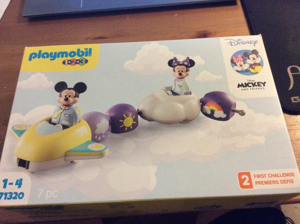 Playmobil 123 Disney Mickey Mouse Wolkentrein set 71320 Nw, Complete set, Voertuig, 1.2.3, Nieuw