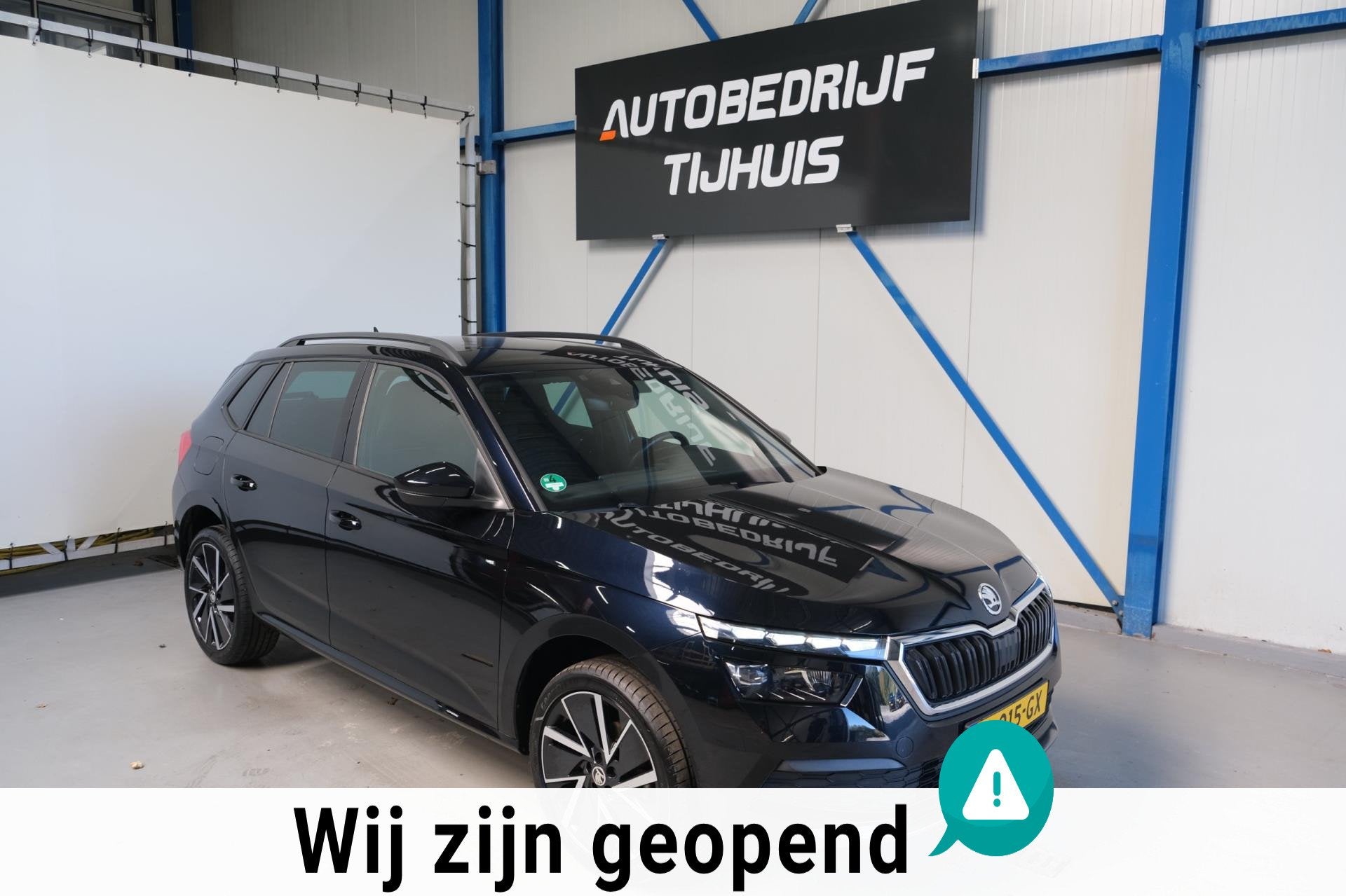 Skoda Kamiq 1.5 TSI ACT Sport Business Automaat - N.A.P. Air, Euro 6, 4 cilinders, 150 pk, Zwart