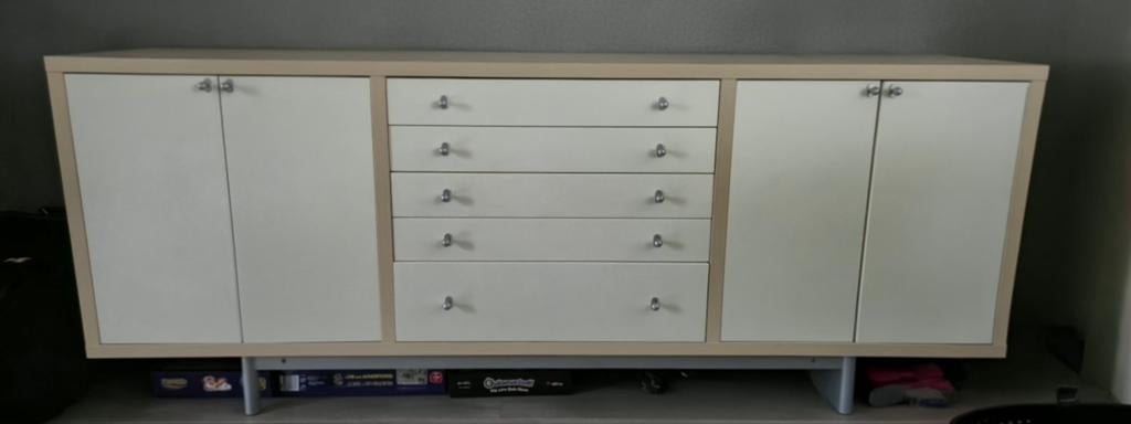 IKEA Dressoir met Lades en Deuren - Ruime Opbergruimte, Ophalen, Gebruikt, 150 tot 200 cm, 25 tot 50 cm