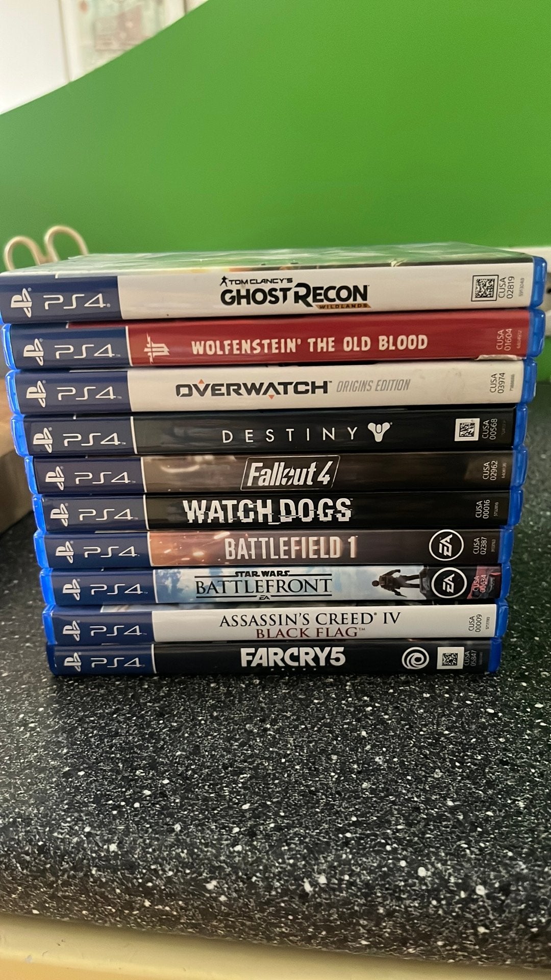 Partij 10 originele PlayStation 4 games, Ophalen, Shooter, 2 spelers, Zo goed als nieuw