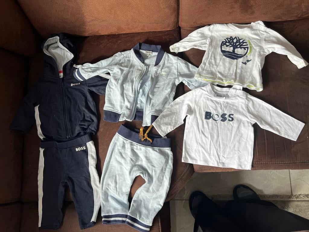 Babykleding pakket: BOSS en Timberland 6-9 maanden, Ophalen of Verzenden, Gebruikt, Jongetje of Meisje