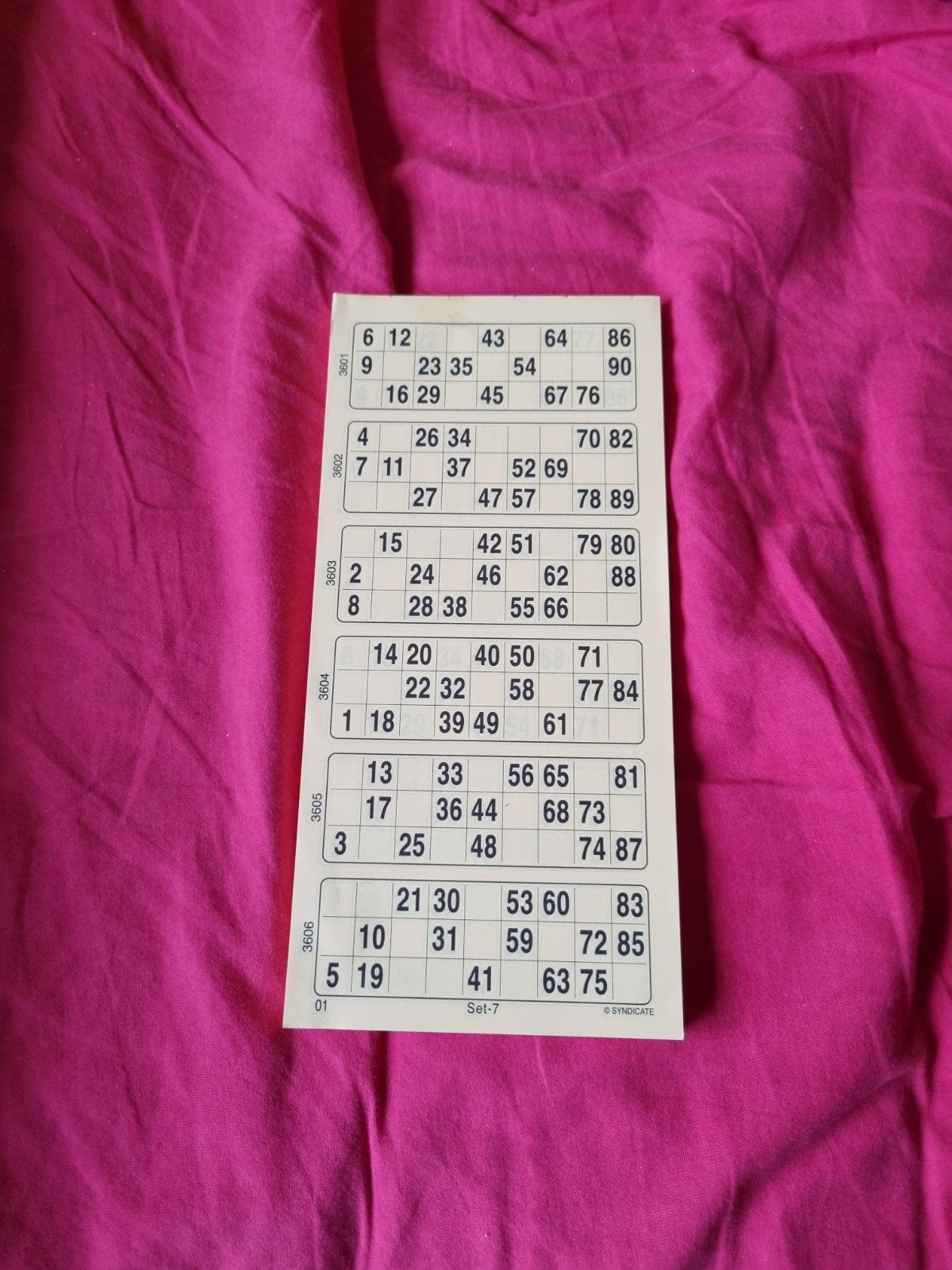 Bingokaarten per blok, Hobby en Vrije tijd, Ophalen of Verzenden, Nieuw