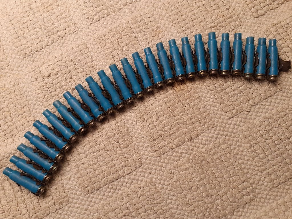 Hulzenband 25 stuks blauw set2(ONKLAAR), Verzamelen, Ophalen of Verzenden, Landmacht, Nederland, Hulzen of Bodemvondsten