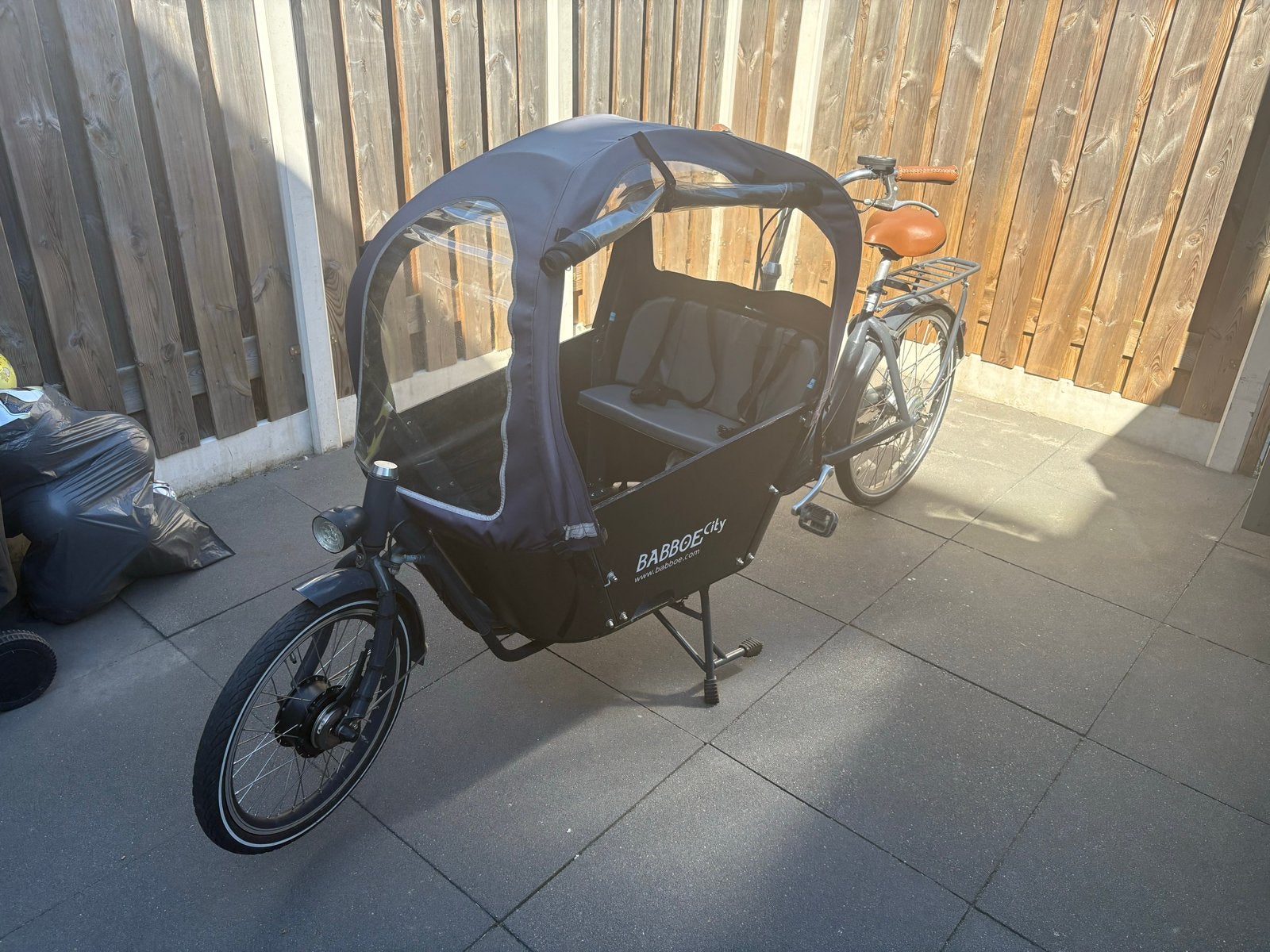 Babboe City elektrische bakfiets - Zo goed als nieuw, Fietsen en Brommers, Fietsen | Bakfietsen, Elektrisch, Zo goed als nieuw