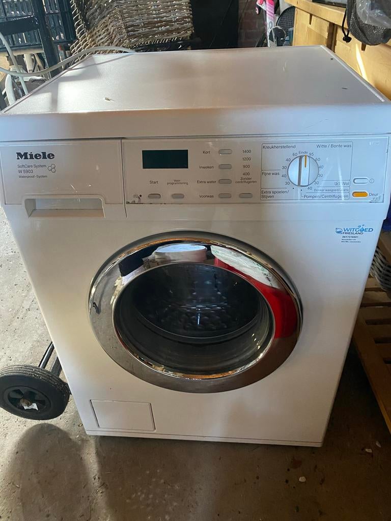 Miele Wasmachine W 5903 SoftCare System Waterproof-System, Ophalen, Gebruikt, Voorlader, Kort programma