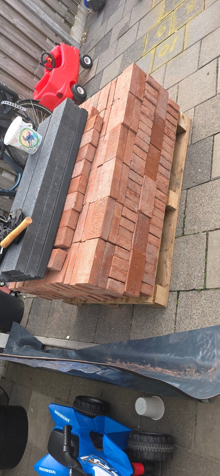 400 Waalrode metselstenen, Ophalen, Nieuw, Bakstenen