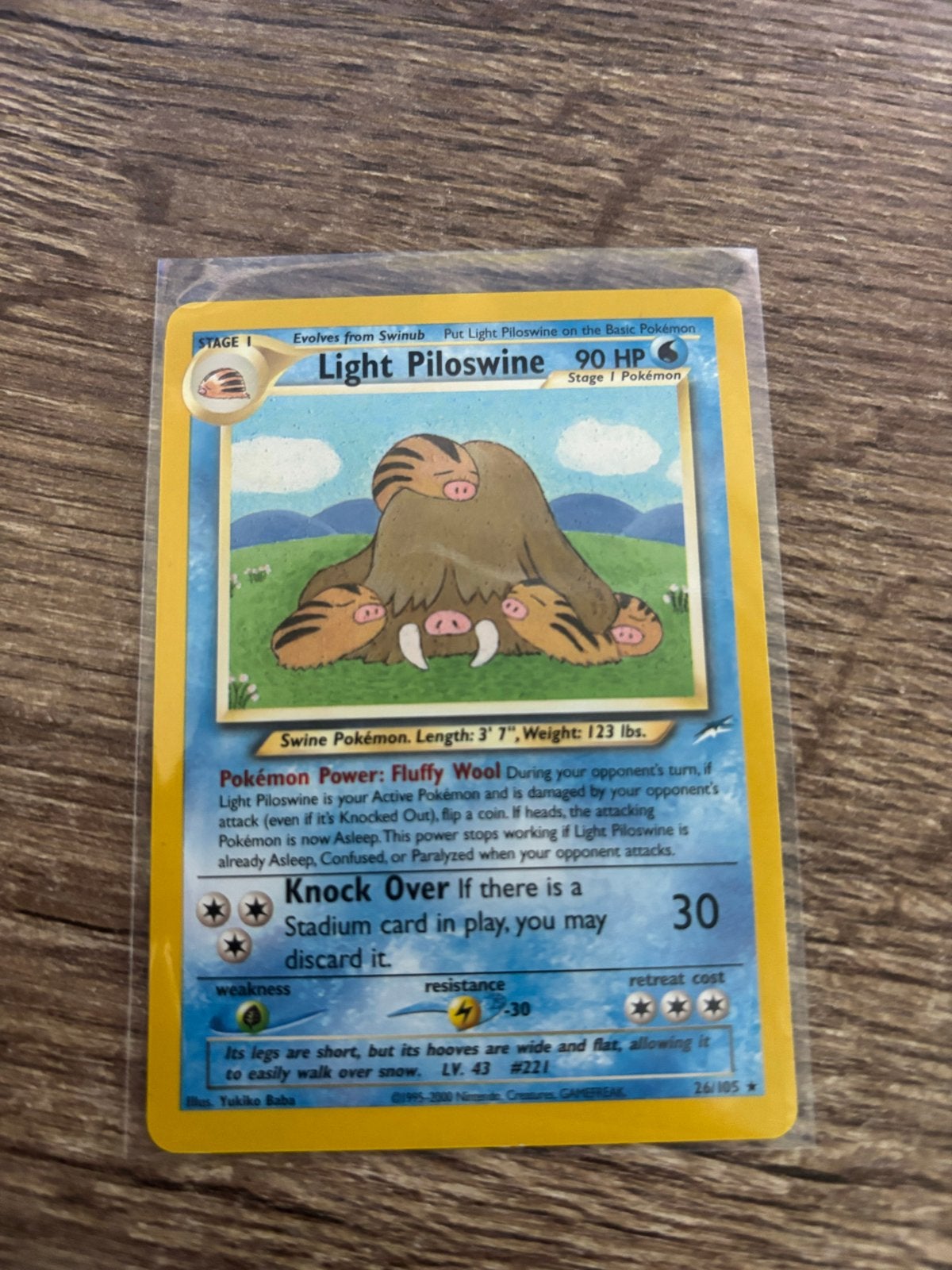 Pokémon Kaart: Light Piloswine (Neo Destiny), Hobby en Vrije tijd, Verzamelkaartspellen | Pokémon, Ophalen of Verzenden, Zo goed als nieuw