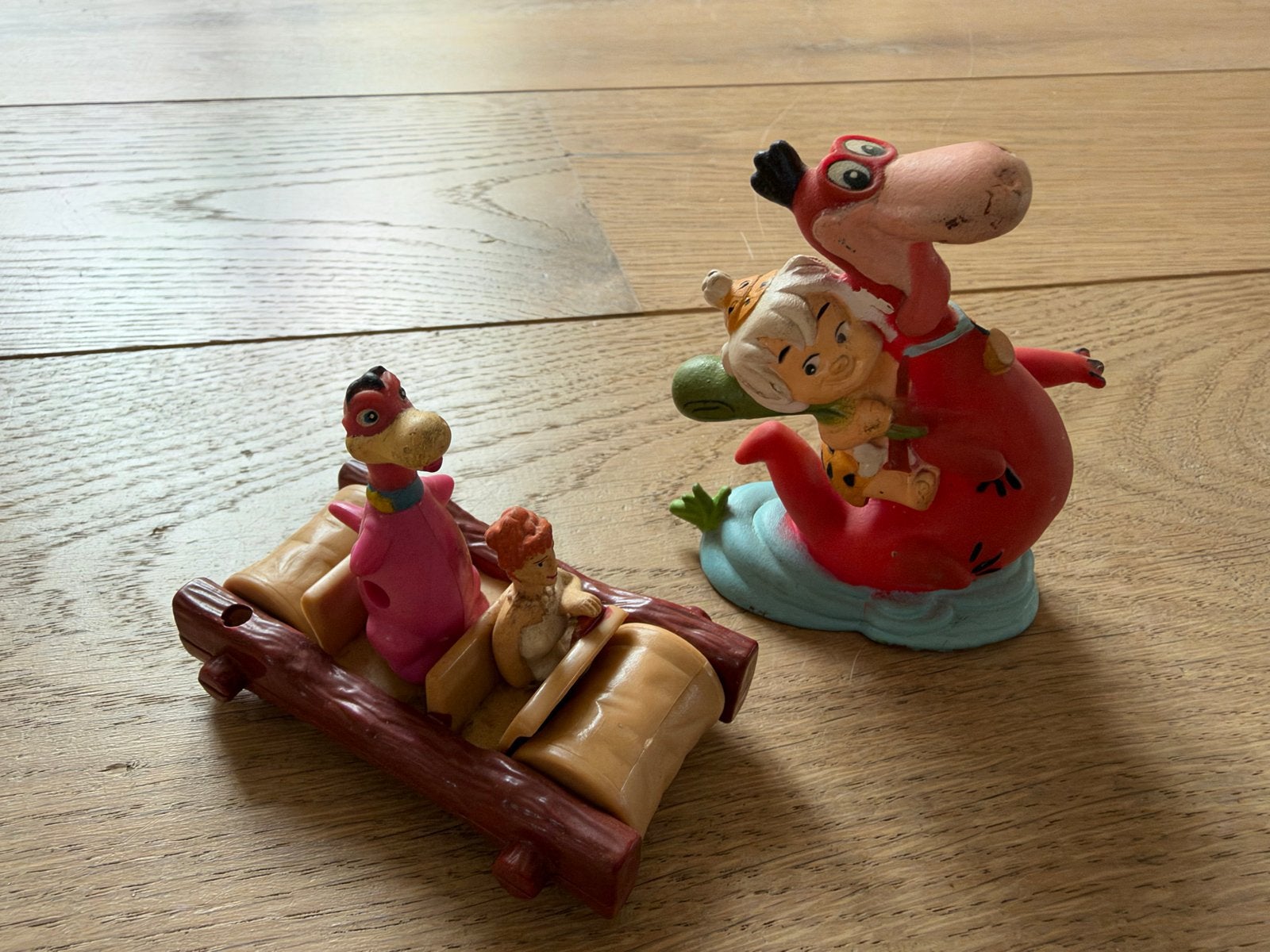Vintage Flintstones Speelgoed - Dino en Pebbles Figuren, Ophalen of Verzenden, Gebruikt, Jongen of Meisje