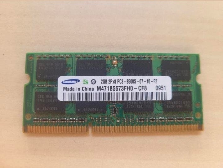 Samsung 2GB DDR3 Laptop Geheugen (PC3-8500S), Ophalen of Verzenden, DDR3, Laptop