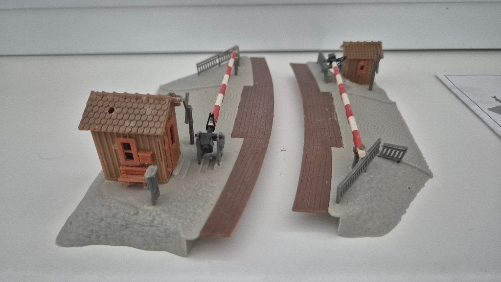 Faller H0 - spoorovergang in ronding, Hobby en Vrije tijd, Modeltreinen | H0, Ophalen of Verzenden, Gelijkstroom of Wisselstroom