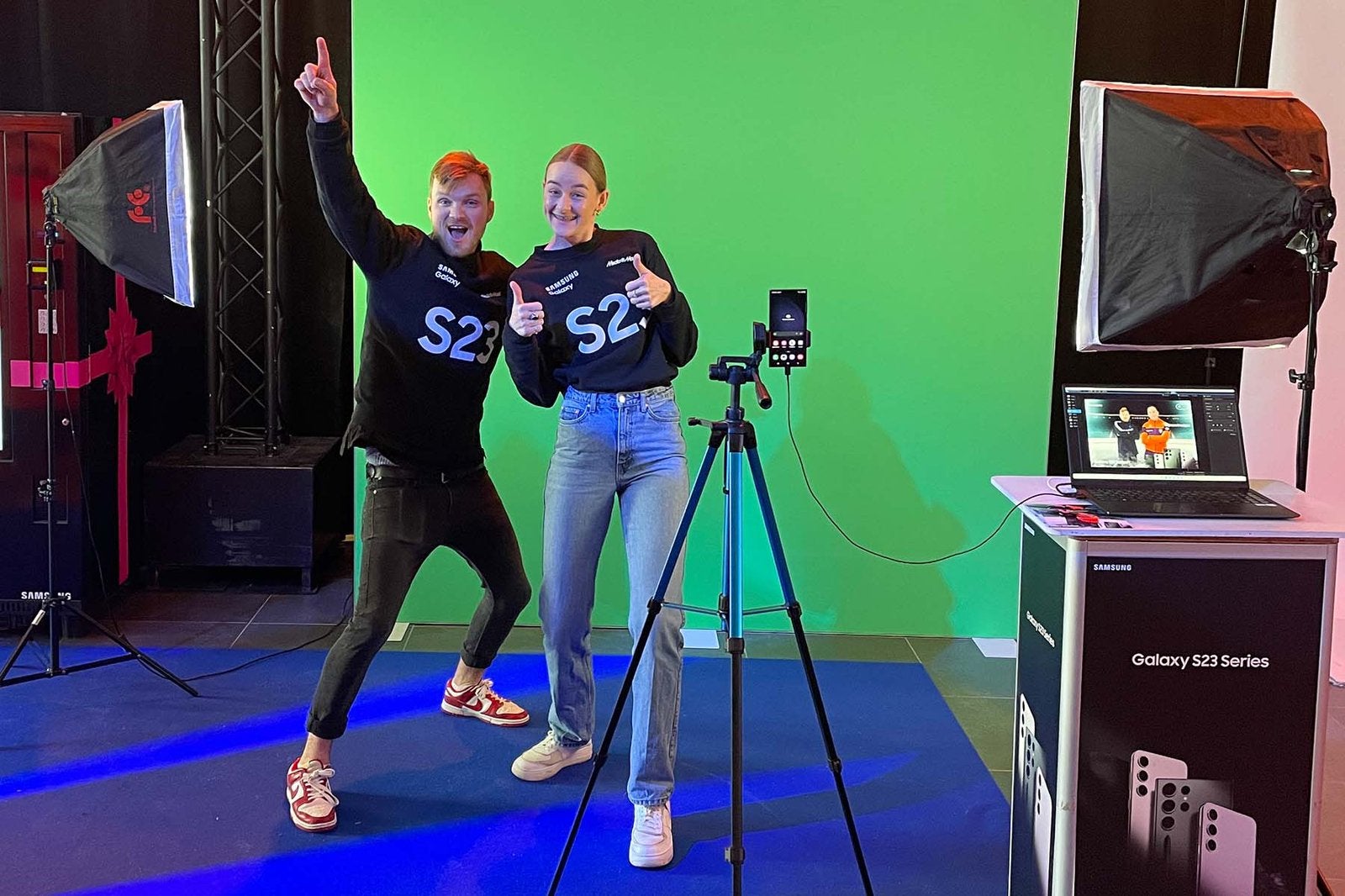 2x Professioneel Green Screen doek 250  230 cm | Black-out, Ophalen of Verzenden, Gebruikt, Achtergrond