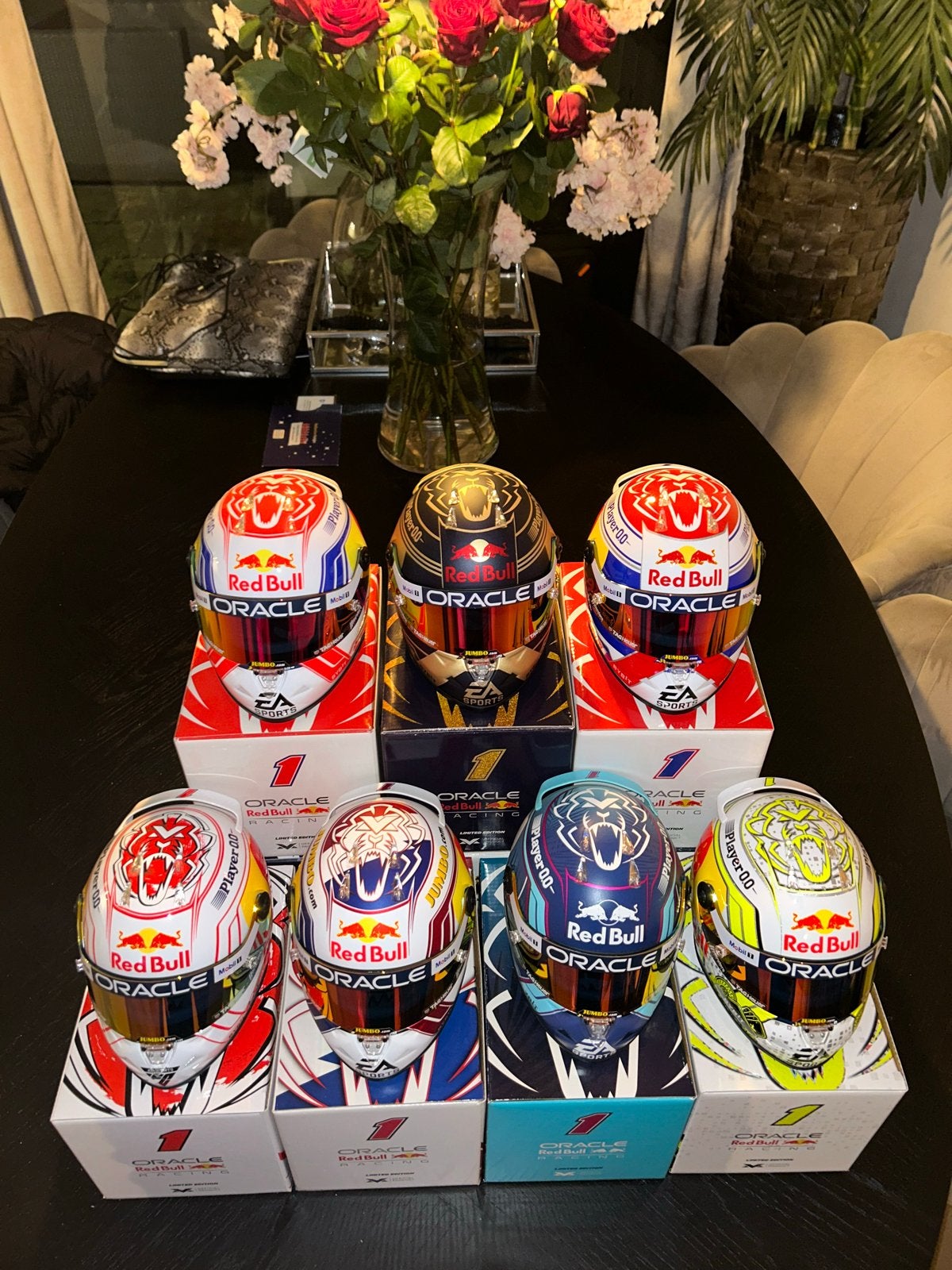 Max Verstappen Seizoenshelmen Collectie (2021-2022-2023), Ophalen of Verzenden, Nieuw, Formule 1