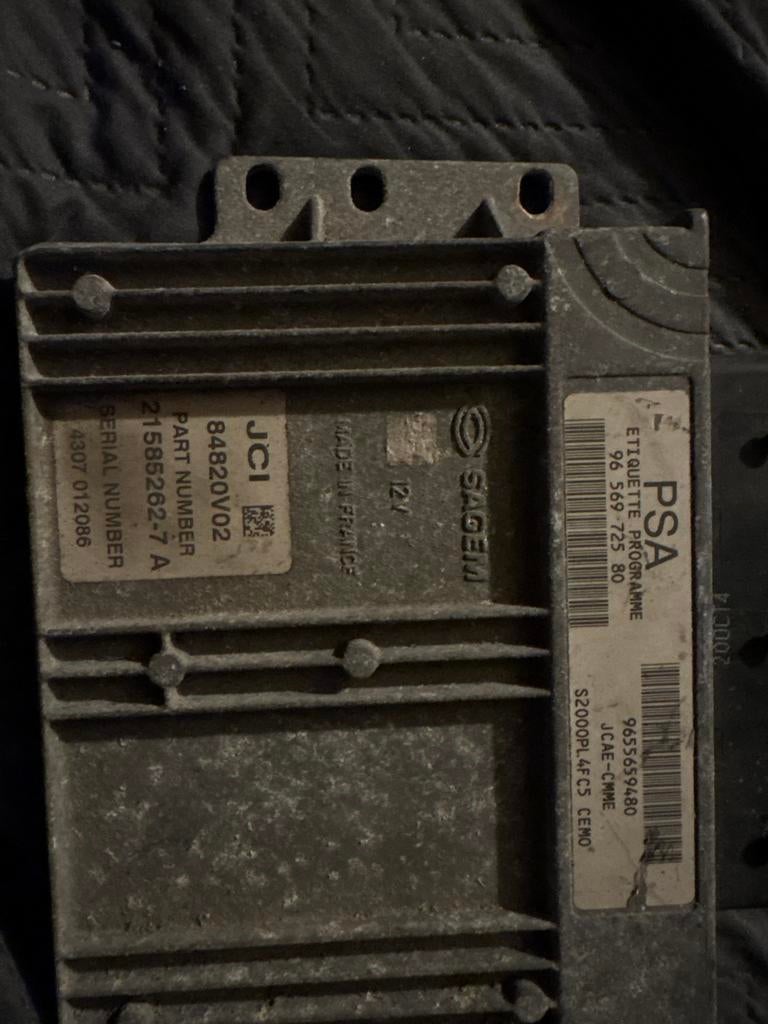 JCI Sagem ECU Motorregelapparaat PSA 21585262-7 A, Ophalen of Verzenden, Gebruikt, Citroën