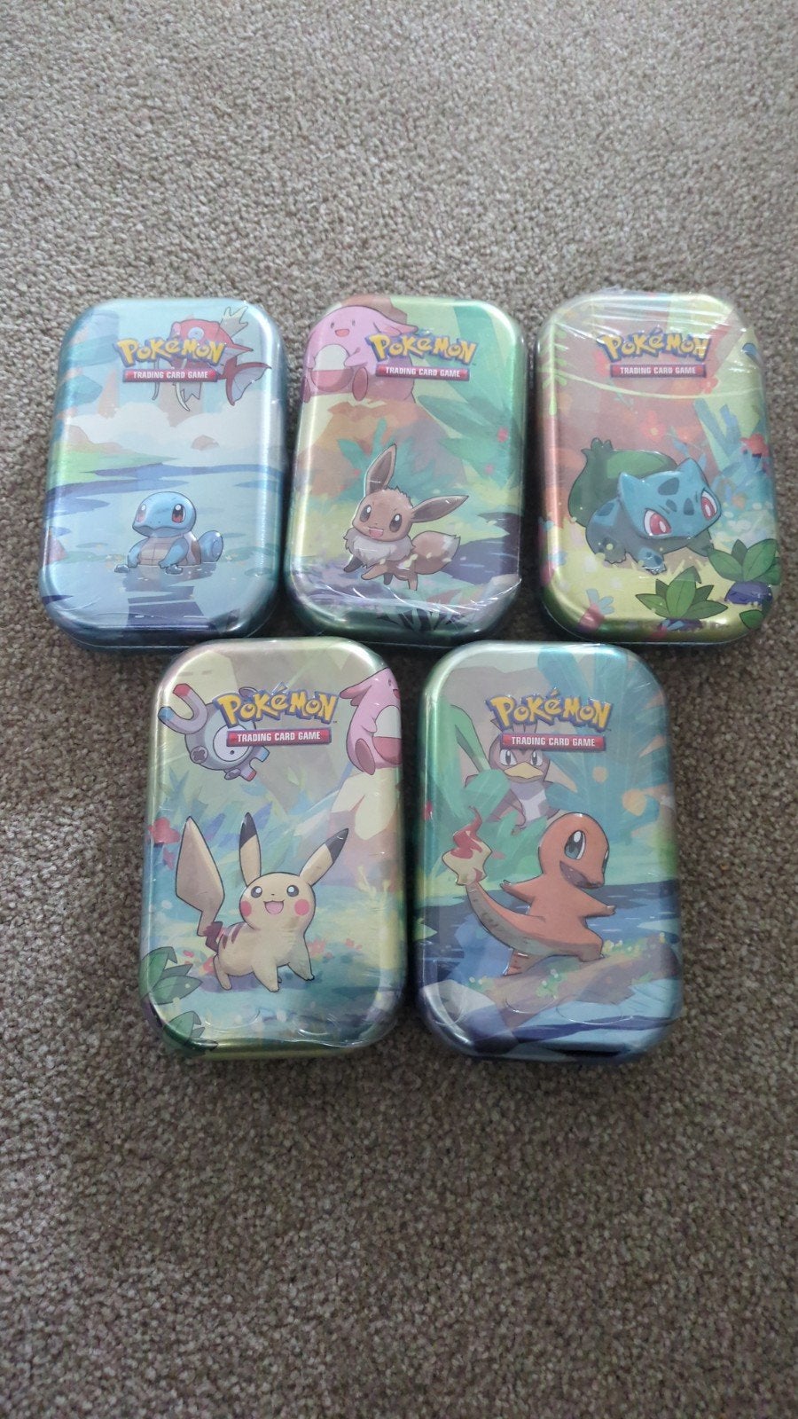 Pokémon Kanto Friends Mini Tins - Complete Set, Hobby en Vrije tijd, Verzamelkaartspellen | Pokémon, Ophalen of Verzenden, Nieuw