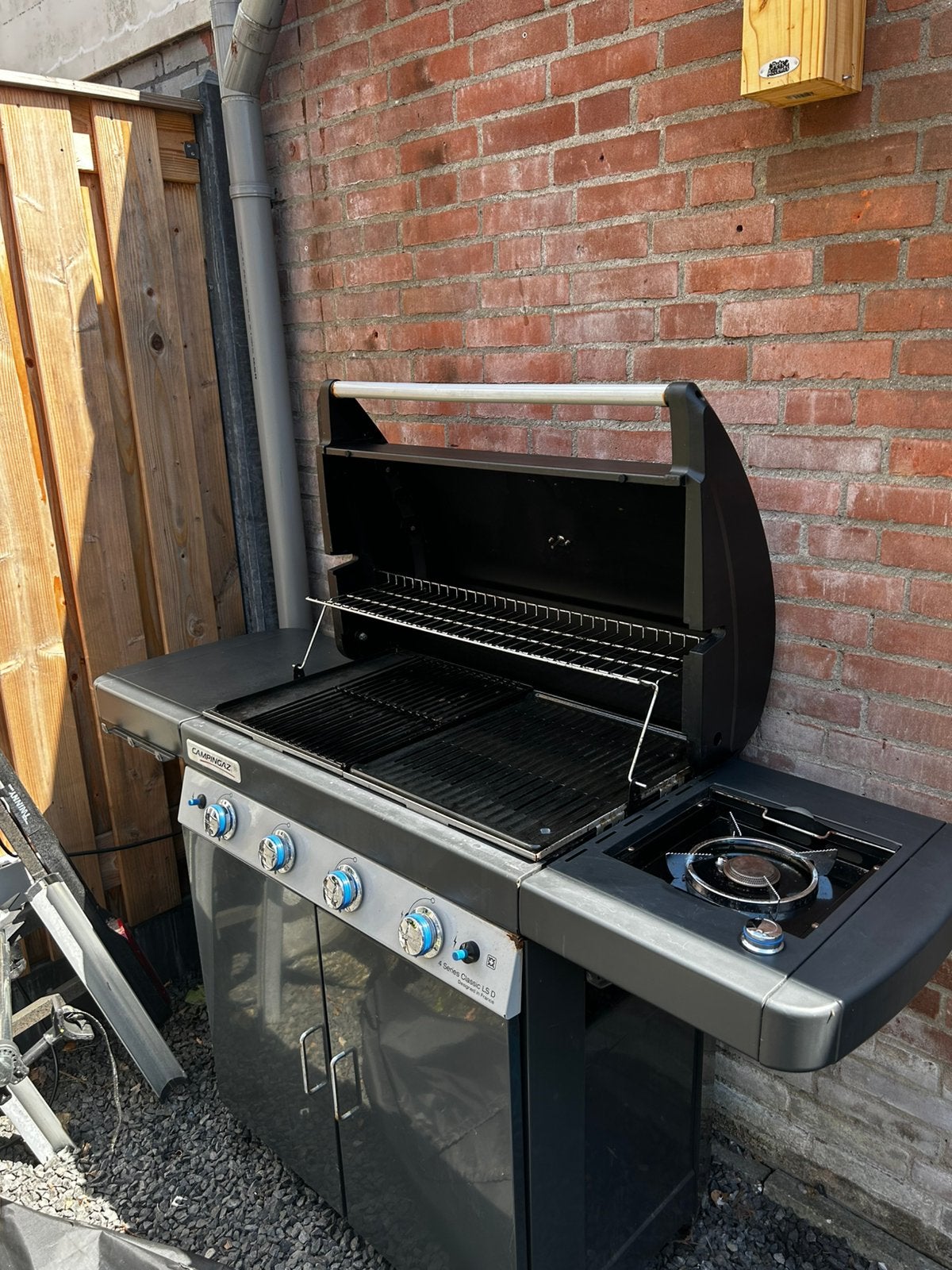 Gas BBQ incl hoes., Tuin en Terras, Ophalen, Gebruikt