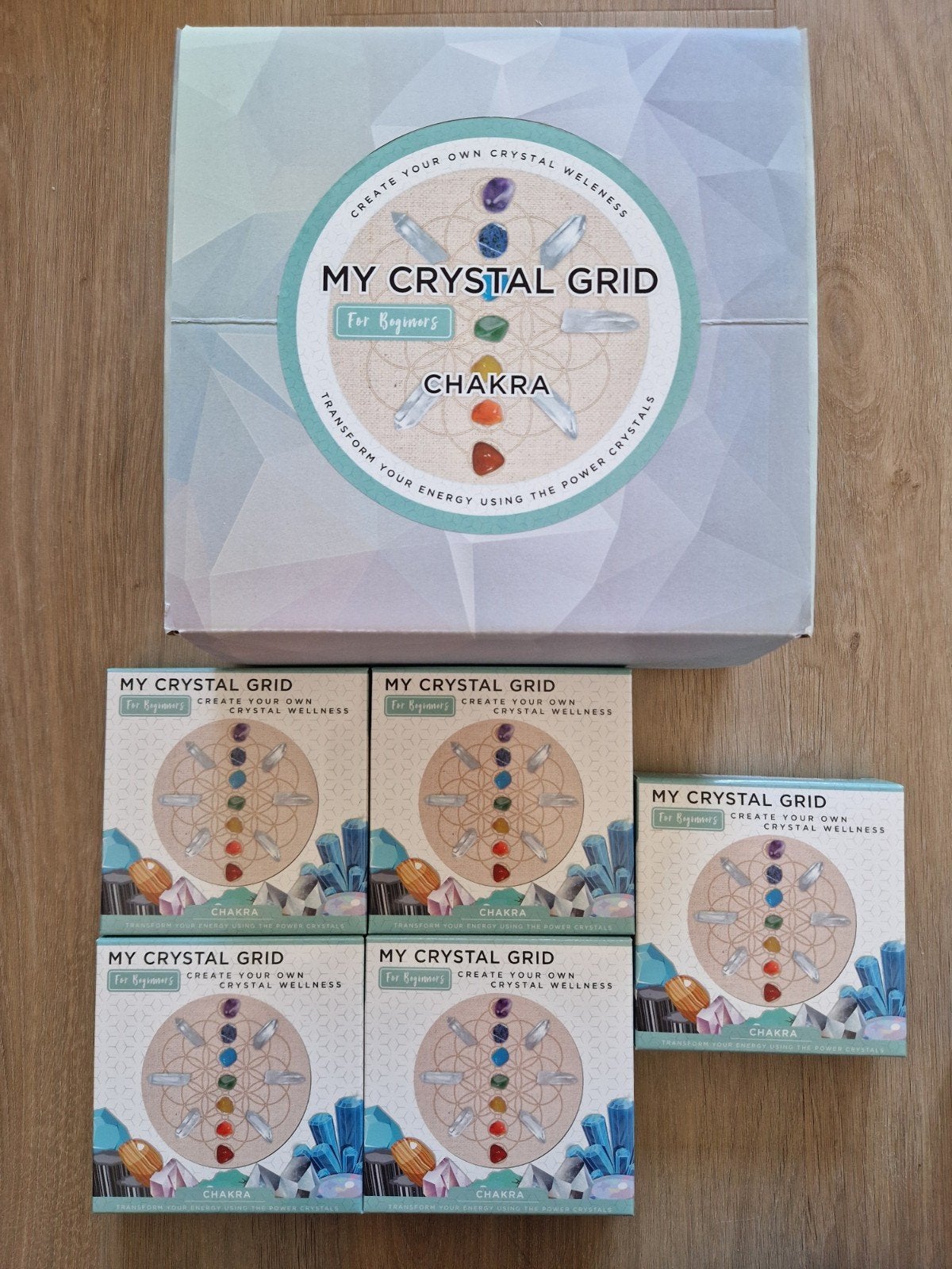 5x Kristalgrid Setjes - Chakra - Nieuw, Ophalen of Verzenden, Nieuw