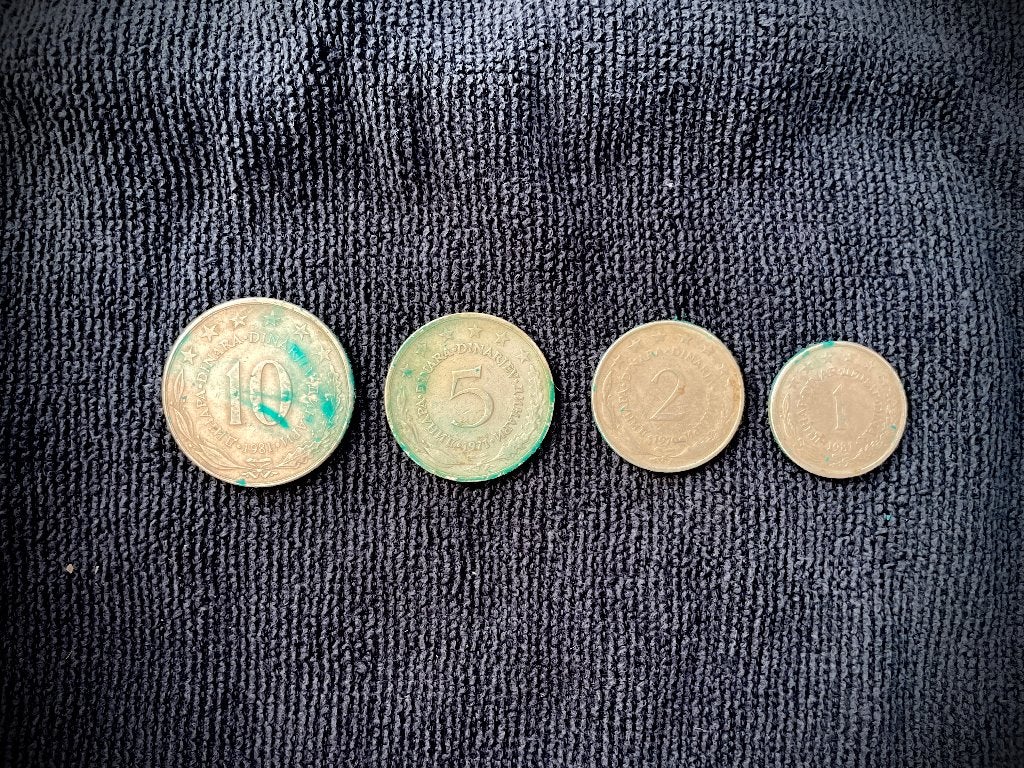 Joegoslavië 4 Dinar munten (1971-1981), Ophalen of Verzenden, Joegoslavië, Setje
