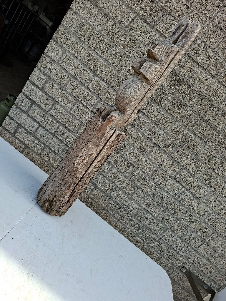 vintage noten houten wandvitrinekastje voor aan de muur, Ophalen