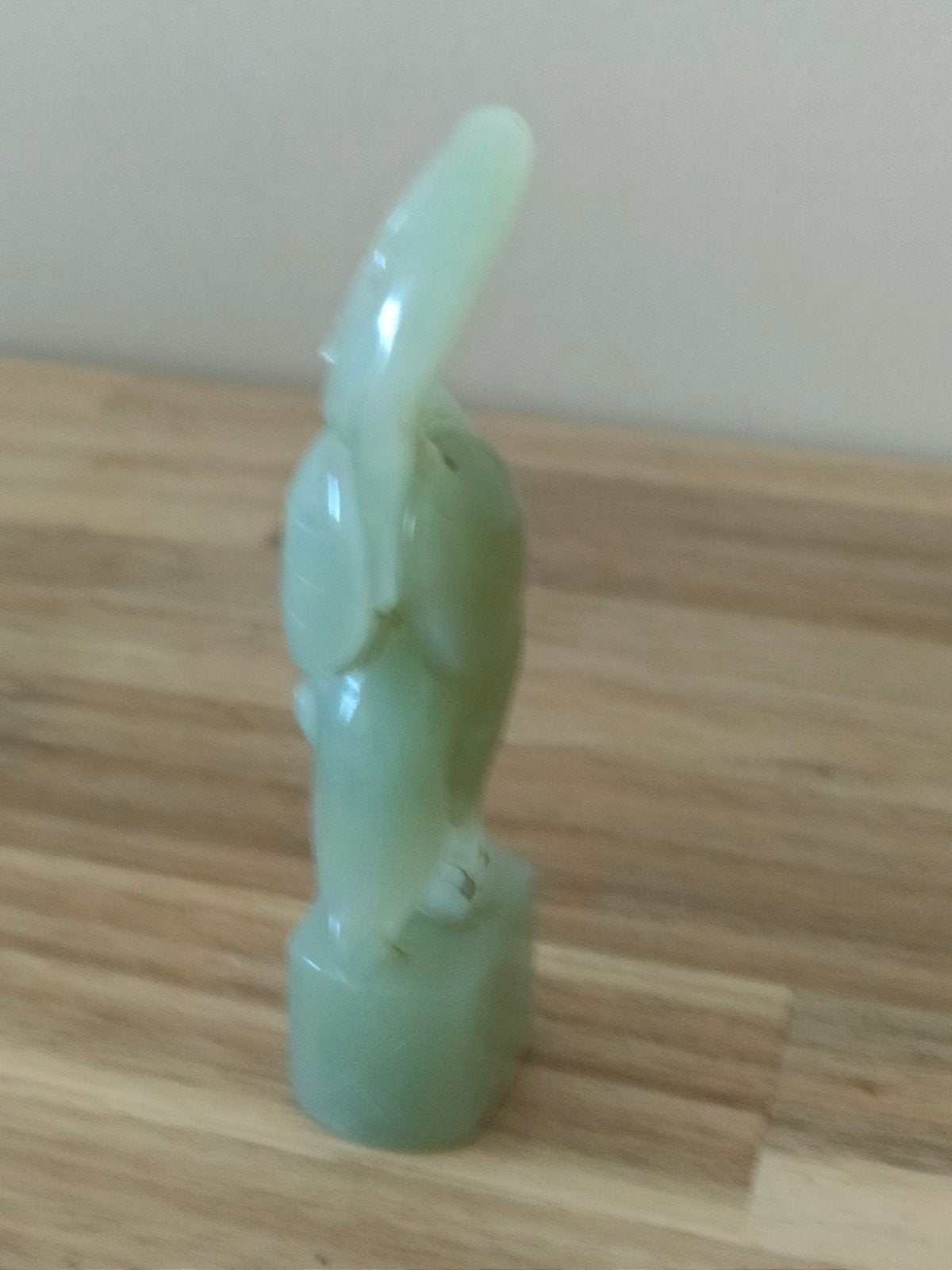 Chinees vogelbeeldje van Jade, mooi snijwerk, Ophalen of Verzenden