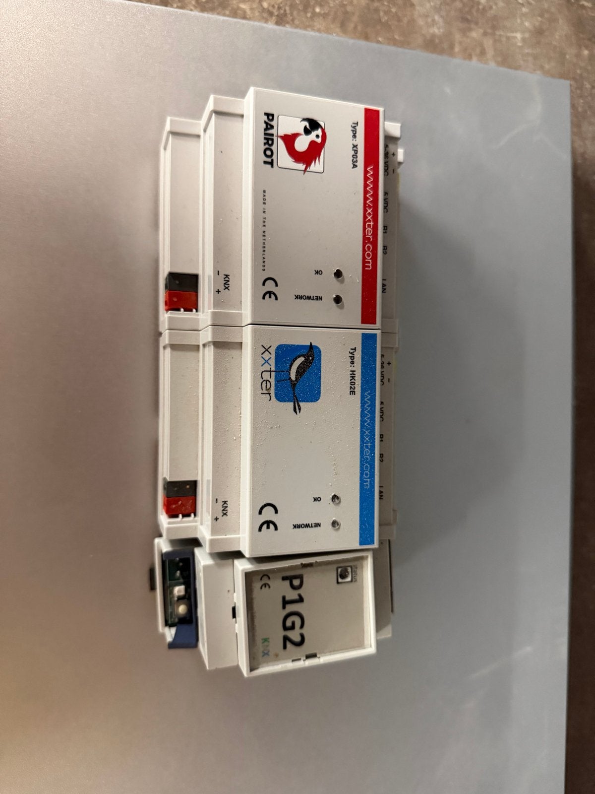 Diverse KNX producten: Xxter Pairot, Xxter module P1 meter, Ophalen of Verzenden, Gebruikt